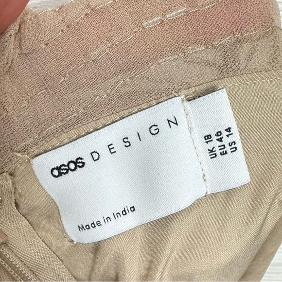 ASOS DESIGN linear yolk embellished mini dress - Picture 10 of 10